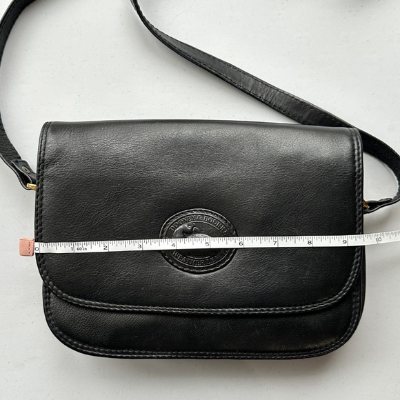 Vintage Dooney & Bourke Black and Brown Leather Crossbody Bag - Picture 13 of 15